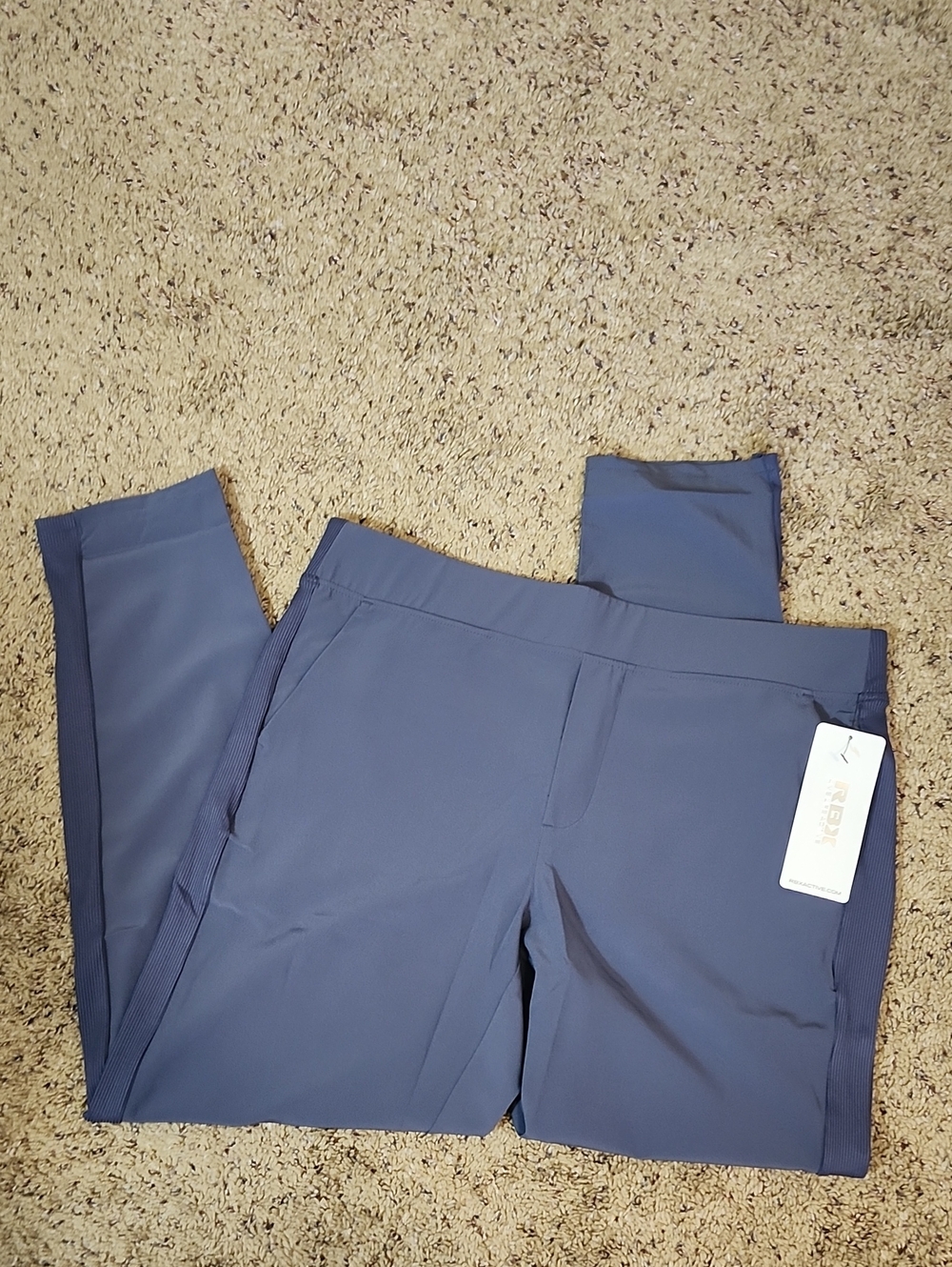 RBX NWT City Stretch Ribbed Ankle Pant L